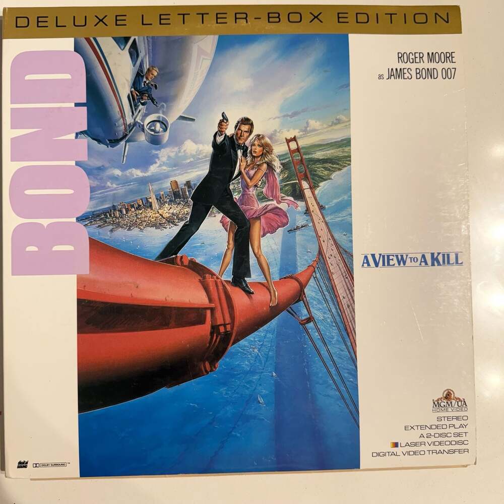 A View to a Kill James Bond LaserDisc Deluxe Letter-Box Edition